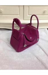 Hermes Lindy 30CM Original Leather Shoulder Bag HLD30 Purple PY1238mD58