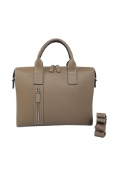 Hermes Mens Briefcase Calf Leather H1705 Khaki PY1818CD19