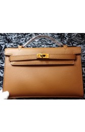 Hermes MINI Kelly 22cm Tote Bag Calf Leather K011 Wheat PY1180vK93