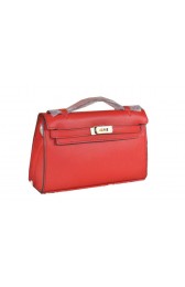 Hermes MINI Kelly 22cm Tote Bag Calfskin Leather Red PY1537ju23