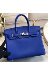 Hermes original Epsom Leather HB35O Electro optic blue&silver Metal PY575aM39