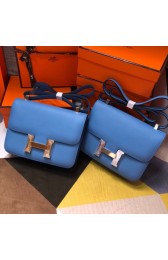 Hermes Original Espom Leather Constance Bag 5333 blue PY286Hk55