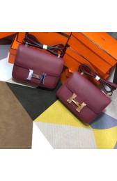 Hermes Original Espom Leather Constance Bag 5333 claret PY287uZ84