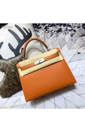 Hermes original Kelly Epsom Leather KL32 orange PY696OR71