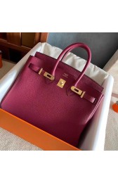 Hermes original Togo Leather HB25O Burgundy PY161ag52