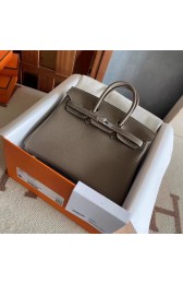 Hermes original Togo Leather HB25O dark gray PY162aC46