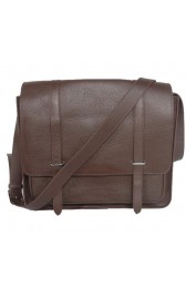 Hermes Steve 35CM Messenger Bag Clemence Leather Brown PY1968Rk60