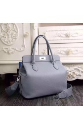 Hermes Toolbox Bag Original Togo Leather H3259 Light Blue PY839vK93