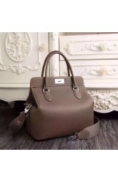 Hermes Toolbox Togo Bag Original Leather 3259 Dark Grey PY809Mc61