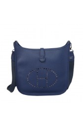 High Quality Hermes Evelyne Messenger Bag H1608 Dark Blue PY1735xJ94