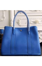 High Quality Hermes Garden Party 36cm 30cm Tote Bag Original Leather Blue PY1065fd87