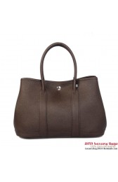 Imitation AAA Hermes Garden Party 30CM Bag Calf Leather A1288 Brown PY1883kf15