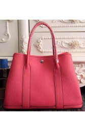 Imitation Hermes Garden Party 36cm 30cm Tote Bag Original Leather Light Red PY1049Dl40