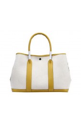 Imitation Hermes Garden Party 36cm Tote Bag Canvas Yellow PY1390Dl40