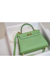 Imitation Hermes Kelly Togo Leather H5600 green PY539uq94