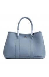 Imitation High Quality Hermes Garden Party 30cm Tote Bags Grainy Leather SkyBlue PY1346Bo39