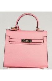 Imitation Top Hermes Kelly 25cm Tote Bag Togo Leather K2138 Pink PY1229tr16