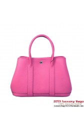 Knockoff AAAAA Hermes Garden Party 30CM Bag Calf Leather A1288 Rose PY1870Jc39