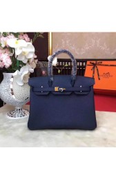 Knockoff Hermes Birkin 25CM Togo Bag Original Leather H25E Navy PY399FI62