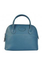 Knockoff Hermes Bolide 31CM Tote Bags Clemence H1031 Blue PY1990TL77