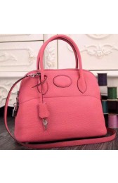 Knockoff Hermes Bolide 37CM Calfskin Leather Tote Bag B1004 Pink PY1067yN38