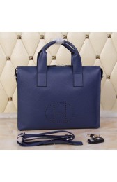 Knockoff Hermes Briefcase Original Grainy Leather H8813T Royal PY1294iV87