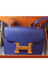 Knockoff Hermes Constance Bag Litchi Leather H9999L Royal PY1165va68