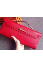 Knockoff Hermes Kelly 31cm Clutch Epsom Leather KL31 Red PY1085no73