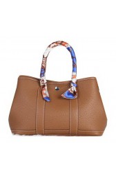 Knockoff High Quality Hermes Garden Party 30cm Tote Bag Grainy Leather Wheat PY1370BF80