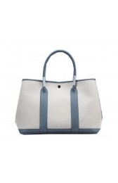 Knockoff High Quality Hermes Garden Party 36cm Tote Bag Canvas SkyBlue PY1389FA65