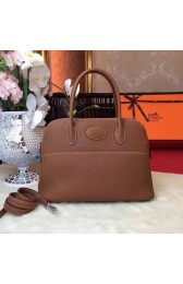 Luxury Hermes Bolide Original Leather Tote Bag B1007 Coffee PY845UF26