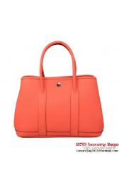 Luxury Hermes Garden Party 30CM Bag Calf Leather A1288 Light Red PY1868UF26