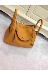 Luxury Hermes Lindy 30CM Original Leather Shoulder Bag HLD30 Wheat PY1250kp43