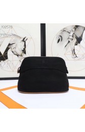 Replica Best Quality Hermes Cosmetic Bag H3699 Black PY657cE98