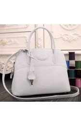 Replica Designer Hermes Bolide 37CM Calfskin Leather Tote Bag B1004 White PY1079sk97