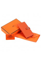 Replica Hermes Bearn Japonaise Bi-Fold A208 Orange PY2343BK81