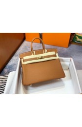 Replica Hermes Birkin 25CM Epsom Bag Original Leather H25E brown PY437BH97