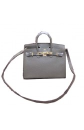 Replica Hermes Birkin 25CM Tote Bag Original Leather H25 Dark Grey PY1319MO84