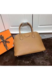 Replica Hermes Bolide 31CM Calfskin Leather Tote Bag B3302 Wheat PY917cS18