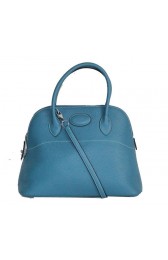 Replica Hermes Bolide 37CM Calfskin Leather Tote Bags H509084 Blue PY1453Lv15