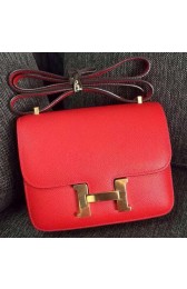 Replica Hermes Constance Bag Calfskin Leather H9999 Red PY984Hd81