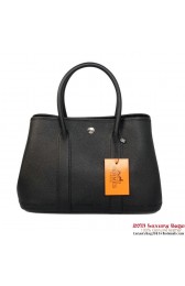 Replica Hermes Garden Party 30CM Bag Calf Leather A1288 Black PY1882YP94