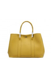 Replica Hermes Garden Party 36cm Tote Bag Grainy Leather Yellow PY1386Ix66