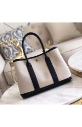 Replica Hermes Garden Party 36cm Tote Bags Original Leather H3698 Black PY638BK81