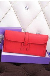 Replica Hermes Jige Clutch Bag Calfskin Leather H258 Red PY1490BV51