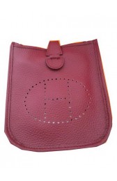 Replica Hermes mini Evelyne Messenger Bag H1608S Burgundy PY1475Xe44