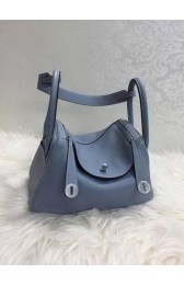 Replica High Quality Hermes Lindy 30CM Original Leather Shoulder Bag HLD30 Light Blue PY1243Jh90