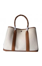 Replica Top Hermes Garden Party 36CM Bag Canvas Leather H11M Wheat PY1504Cq58