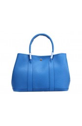 Replica Top Hermes Garden Party 36cm Tote Bag Grainy Leather Blue PY1383Il23