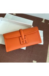 Top Hermes Original Espom Leather Clutch 37088 orange PY228Wi77